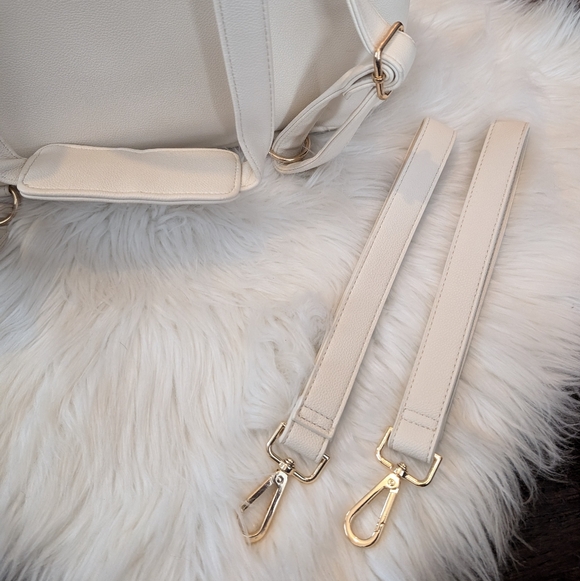 Ayla & Co Full-Size Diaper Bag Backpack White Ivory - Picture 8 of 15